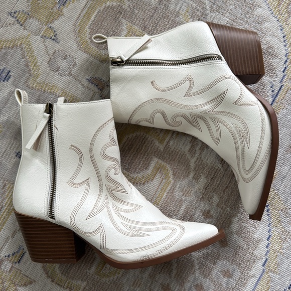 NEW Free People x London Rag Vegan Leather Western Ankle Boot Size 8 - Picture 4 of 13